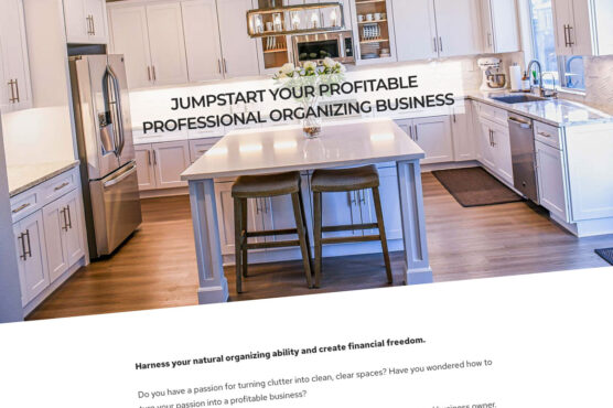 Professional organizers website example